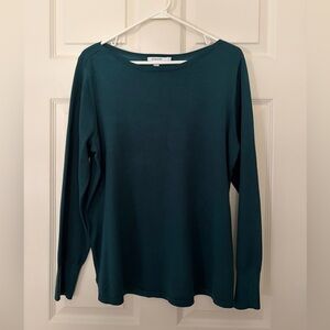 Chico's Teal Crew Neck Sweater